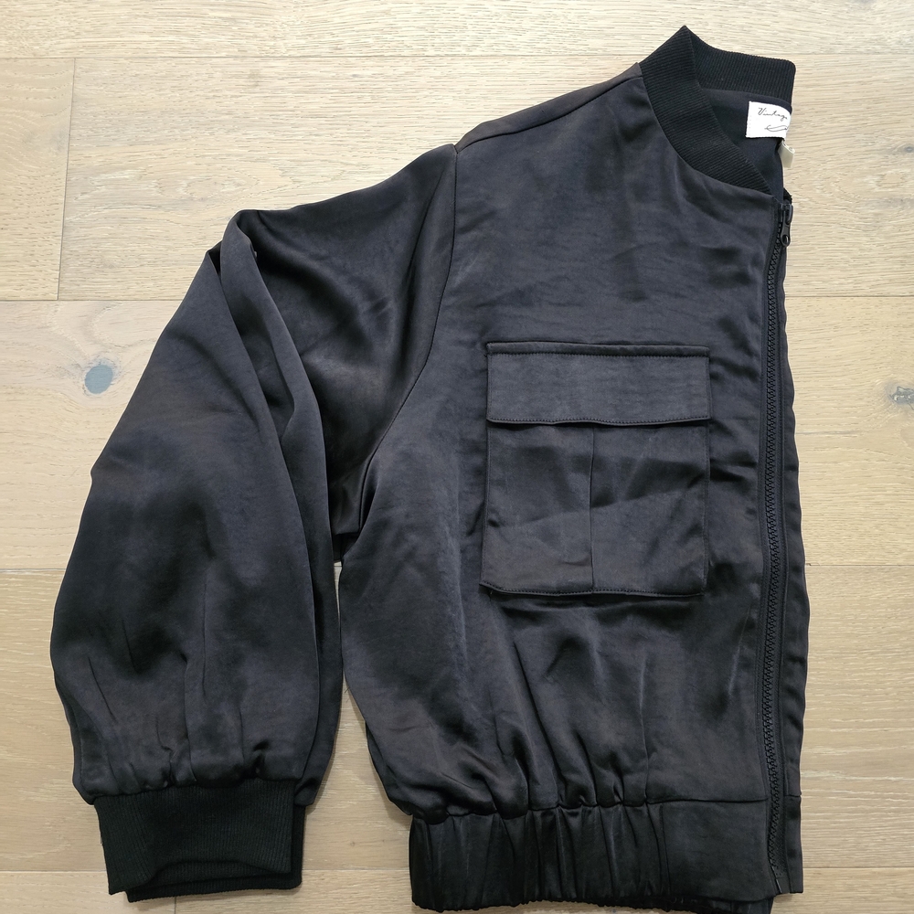 Vintage Havana Charcoal Bomber Jacket